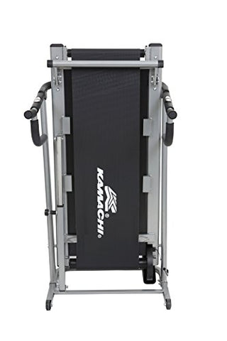 Image of KAMACHI 6 in 1 Home use Manual Treadmill with Electric Vibrator, Twister, Stepper, Pushup Bar, 3 Level Manual Incline & Multifunction Treadmill for Home