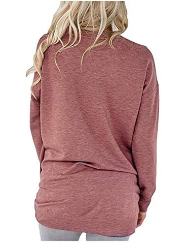 Image of onlypuff Baggy Long Sleeve Sweatshirts for Women Pocketcs Mama Bear Casual Loose Fitting Tunics XL