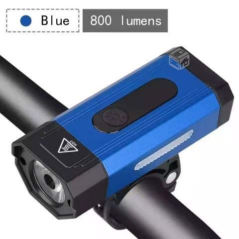 Image of SHIVEXIM Waterproof Rechargeable USB Charging Cycle Front LED Light Headlight (Blue)
