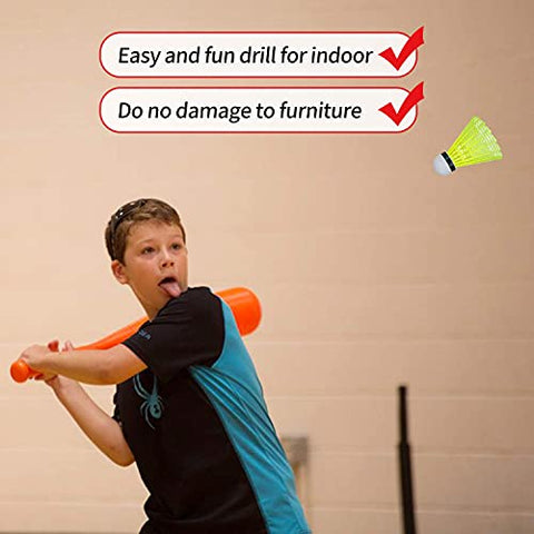 Image of HIRALIY 24 Pack Nylon Badminton Shuttlecocks Birdies, Baseball/Softball Batting Training High Speed Badminton Balls with Stable & Durable, Ideal Hitting Practice for Youth Players Indoor and Outdoor