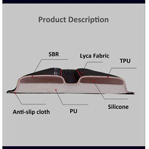Image of FASTPED ® Nylon Soft Black Bicycle Silicone Gel Saddle Seat ( Red)