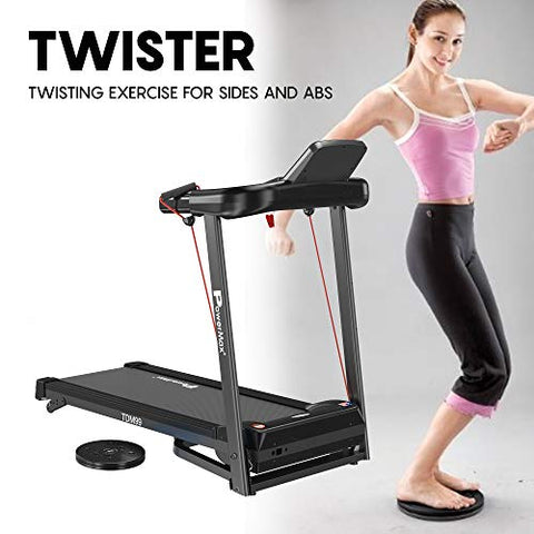 Image of PowerMax Fitness TDM-99 2HP (4HP Peak) Motorized Treadmill with Free Installation Assistance, Home Use & Automatic Programs