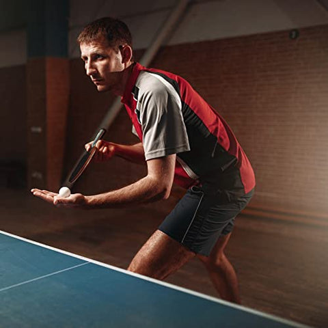 Image of Win SPORTS Ping Pong Paddle Set with Retractable Net|Set of Play Anywhere Ping Pong Net for Any Table,2 Table Tennis Paddle& Rackets,3 Balls,Storage Case|Set with Retractable Table Tennis Net