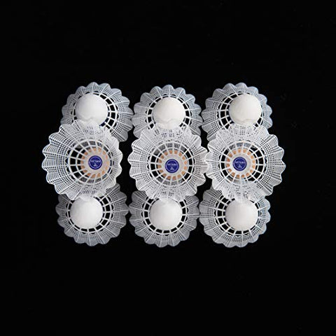 Image of SATTARO 12 Pack Badminton Shuttlecocks High Speed Nylon Badminton Birdies Training for Indoor and Outdoor Sturdy