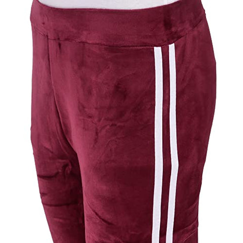 Image of Miley Premium Regular Fit Velvet Track Suit for Women | Stylish Velvet Winter Wear Night Suit with Pockets & Hoodie | Ladies Track Suit for Sports Wear, Nightwear, Jogging, Daily Use, Gym Wear