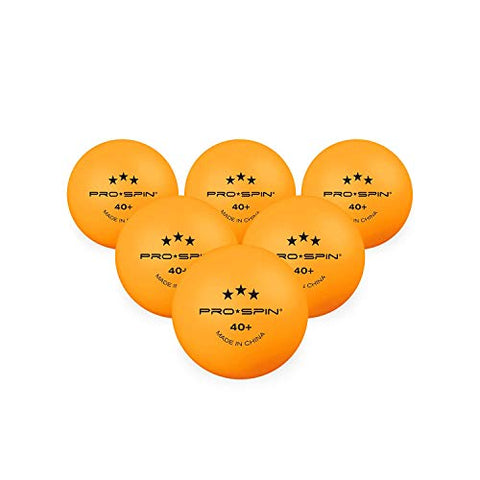 Image of PRO SPIN Ping Pong Balls - Orange 3-Star 40+ Table Tennis Balls (Pack of 24) | High-Performance ABS Training Balls | Ultimate Durability for Indoor/Outdoor Ping Pong Tables, Competitions, Games