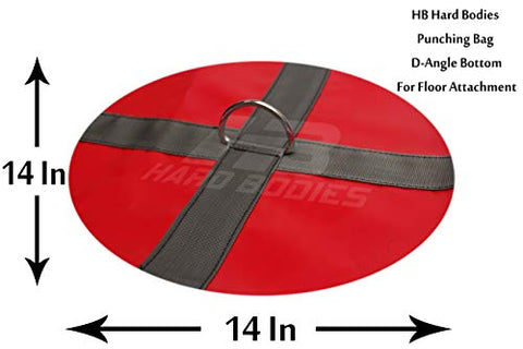 Image of Hard Bodies 4 Feet Synthetic Leather Punching Bag - Red - Filled