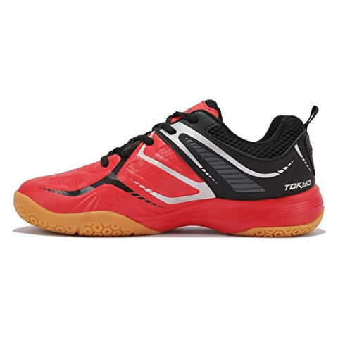 Image of YONEX Tokyo Unisex-Adult Non Marking Badminton Shoes (Red, Black, UK 7)