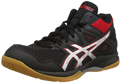 ASICS Men's Gel-Task Mt 2 Black/Classic Red Indoor Court Shoes-7 UK (41.5 EU) (8 US) (1071A036)