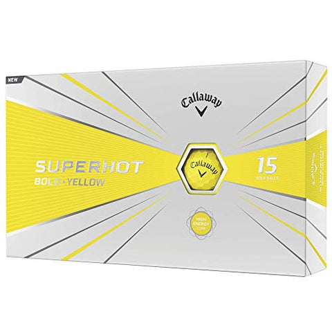 Image of Callaway Golf 2020 SuperHot Bold Matte Golf Balls (Yellow)