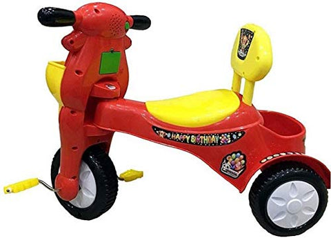 Image of Panda Baby Product HK World Happy Birthday Tricycle with Music with Lights (Red)