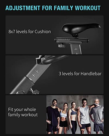 Image of Reach Vision Magnetic Stationary Bike with Adjustable Professional Handlebar and Magnetic Resistance | Belt Drive Spin Bike for Home Gym Best for Indoor Cycling Workout