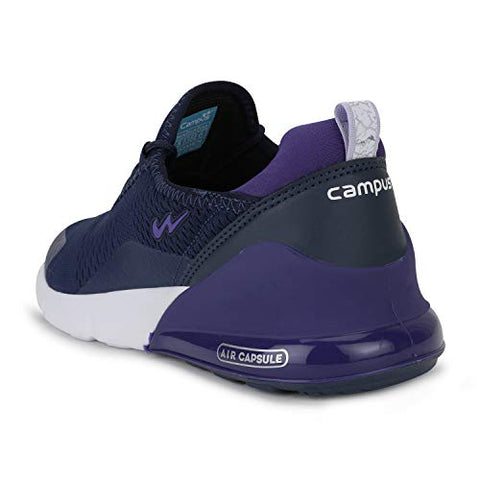 Image of Campus Women's Dragon Ladies Navy/Prpl Running Shoes-5 UK (38 EU) (5G-673)