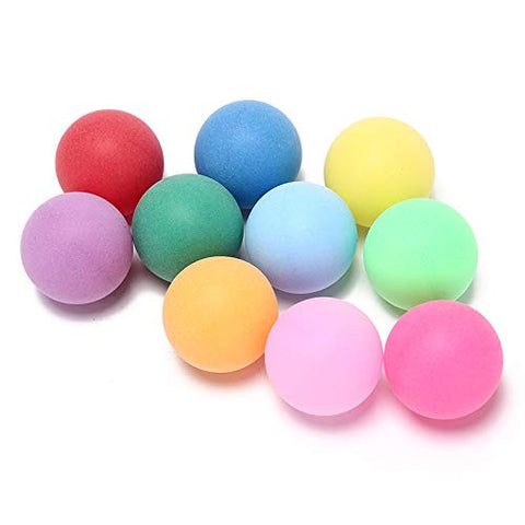 Image of 50Pcs/Pack Colored Ping Pong Balls 40mm 2.4g Entertainment Table Tennis Balls Mixed Colors for Game and Advertising