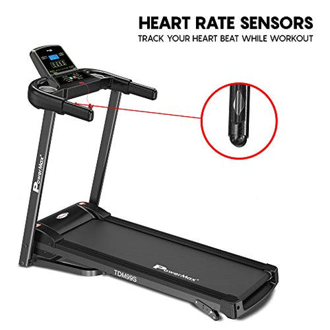 Image of PowerMax Fitness TDM-99 2HP (4HP Peak) Motorized Treadmill with Free Installation Assistance, Home Use & Automatic Programs