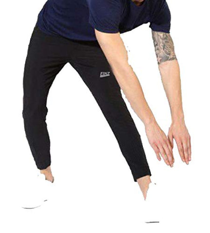 Image of FINZ Men's Slim Fit Track pants(JOGER-NK1-M_Black_Medium)