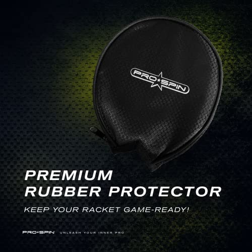 PRO SPIN Elite Series Pro Carbon Ping Pong Paddle | Performance-Level Table Tennis Racket with Carbon Fiber Technology, Bonus Premium Rubber Protector | Professional Table Tennis Paddle