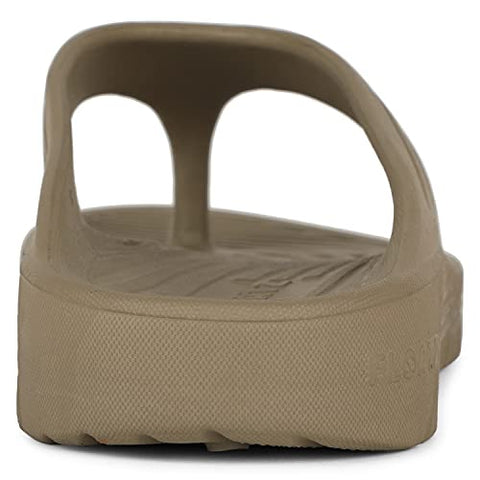 Image of Bata Men's FLOATZ THONG Brown Slippers - 8 UK (8712022)