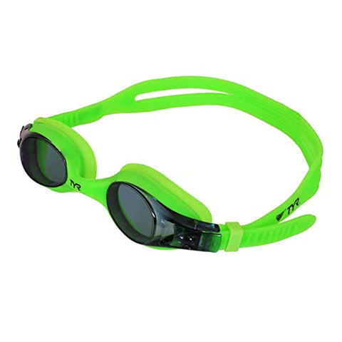 Image of TYR Swimples Swimming Goggles (Smoke, Green)