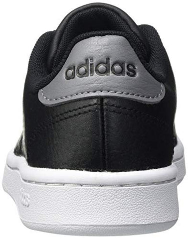 Image of Adidas Men's Advantage Core Black/Grey Three F17 Leather Tennis Shoes-9 UK (F36431)