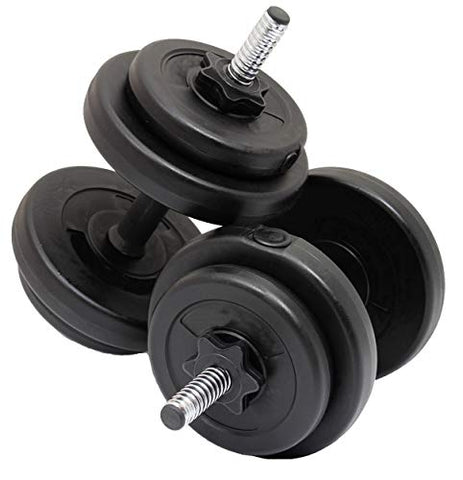 Image of StarX 20kg Home Gym Combo with 3ft Road and Accessories, Black