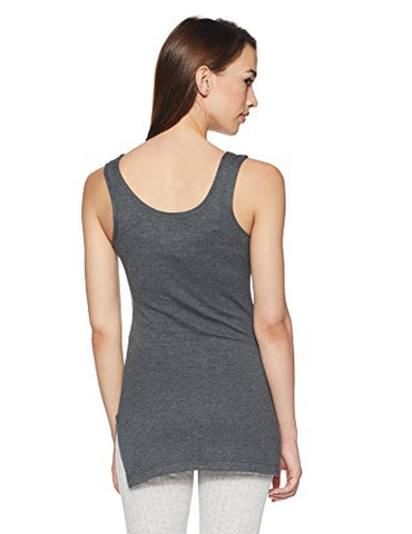Image of Jockey Women's Snug Fit Thermal Tank Top 2500_Charcoal Melange_S