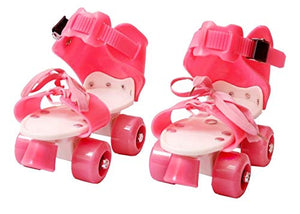 AUTHFORT Roller Skates for Girls Age Group 7-12 Years Adjustable Inline Skating Shoes with School Sport-Multi Colour