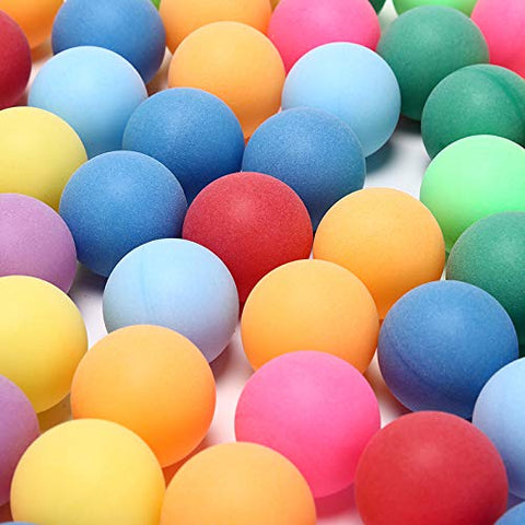 Image of 50Pcs/Pack Colored Ping Pong Balls 40mm 2.4g Entertainment Table Tennis Balls Mixed Colors for Game and Advertising