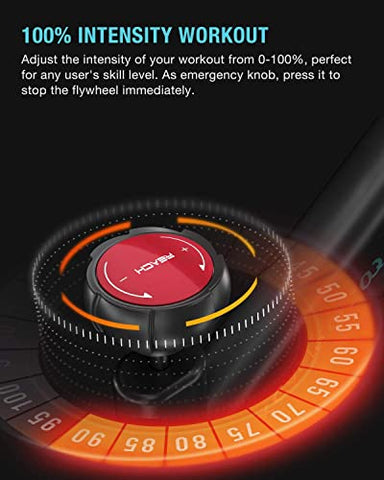 Image of Reach Vision Magnetic Stationary Bike with Adjustable Professional Handlebar and Magnetic Resistance | Belt Drive Spin Bike for Home Gym Best for Indoor Cycling Workout