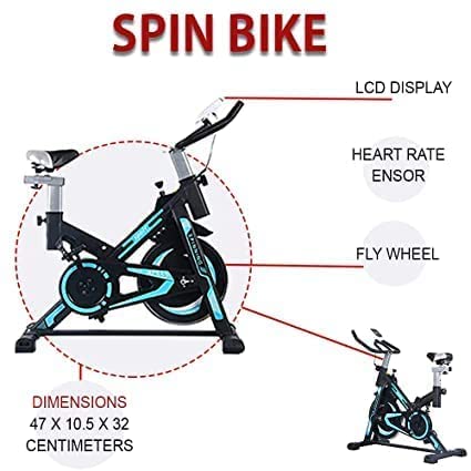 Image of Let's Play® Exercise Cycle for Home Gym I Exercise Cycle with Adjustable Seat and Handle Best at Home Gym Equipment for Fitness Training Wool Felt Resistance