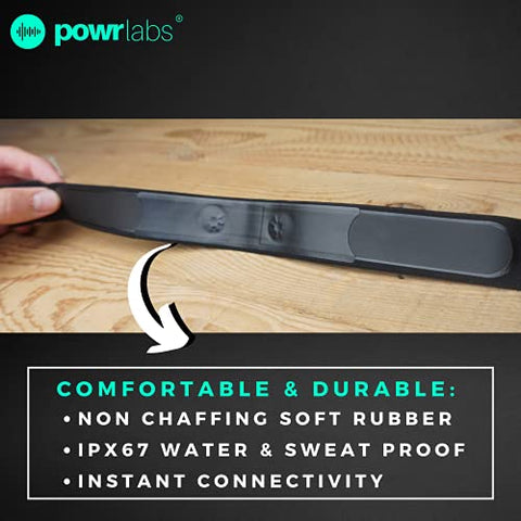 Image of Heart Rate Monitor Replacement Strap - Heart Rate Monitor Chest Strap Replacement Band for Wahoo Tickr Polar H7 Garmin HRM Coospo Chest Strap - Heart Rate Monitor Strap Replacement (Powr Labs, M-XXL)