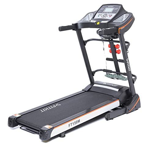 Fitkit FT150M Peak) Motorised Treadmill with Free Home Installation, Year Warranty and Trainer Led Sessions by