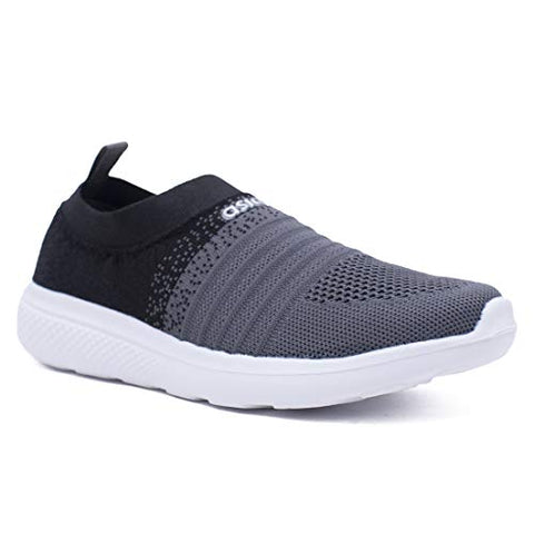 Image of ASIAN Women's Elasto-02 Grey Knitted,Sports,Walking,Slipon Shoes UK-4