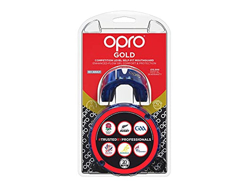 Image of OPRO Self-Fit GEN4 Gold - Pearl Blue/Pearl Mouth Guard
