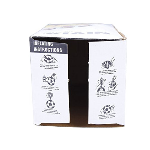 Image of Nivia latex Trainer Football Combo Size 5, White and Nivia Double Action Ball Air Pump