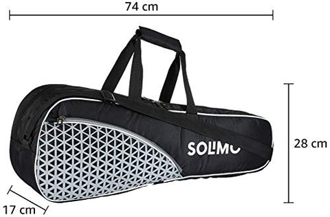 Image of Amazon Brand - Solimo Badminton Kit Bag, Rapid, Black