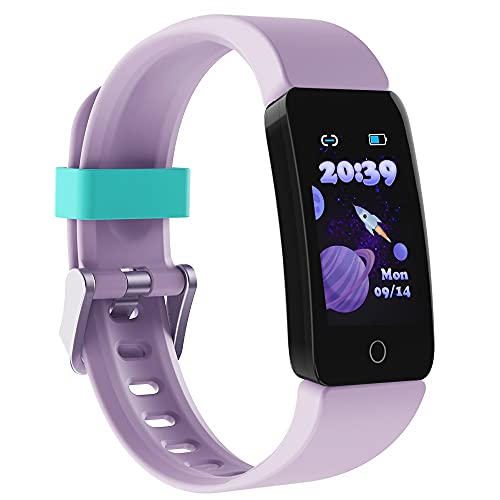 Poryoo Fitness Tracker Watch for Kids Girls Boys Teens, Waterproof Activity Tracker with Pedometer, Calories Counter, Heart Rate, Sleep Monitor, Alarm
