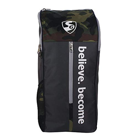 Image of SG Savage X2 Cricket Kit Bag, Camo/Grey/Yellow