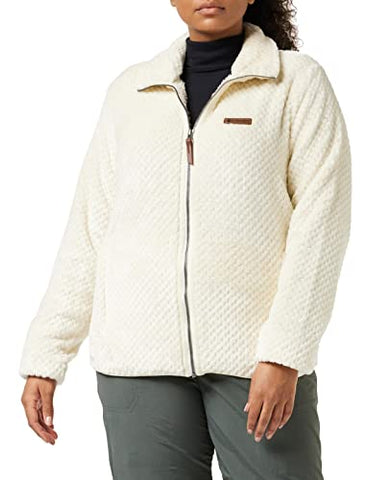 Image of Columbia Women's Fire Side II Sherpa Full Zip, Chalk, X-Small