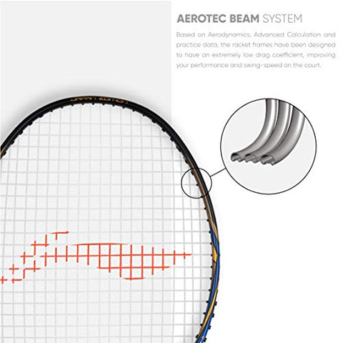 Image of Li-Ning Super Series 2020 - (Strung) Badminton Racquets with Free Full Cover Graphite, Strung (Black/Gold) with Free Full Cover