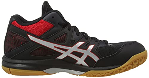 ASICS Men's Gel-Task Mt 2 Black/Classic Red Indoor Court Shoes-7 UK (41.5 EU) (8 US) (1071A036)