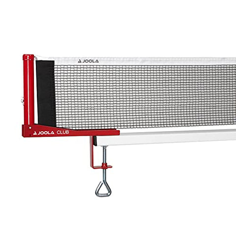 Image of JOOLA Club Competition Table Tennis Net and Post Set - Portable and Easy Setup 72" Regulation Size Ping Pong Screw On Clamp Net