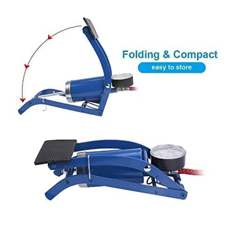 Image of ATMIYA CREATION Foot Pump, Portable Foot Air Pump forAir Tyre Infiltrator with Pressure Gauge for Car Tyres, Bicycle Tyres, Bike Tyres, Motorcycle Tyres, Balls, Air Mattress