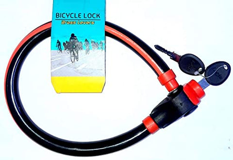 Image of Steel Fithome® Heavy Steel Wire Helmet Safety Cable Lock for Helmet, Bike, Bicycle, Luggage.