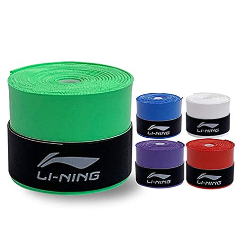 Image of Li-Ning PU Polyurethane Badminton Replacement Grip Pack of 4 Grips (GP24 - Assorted Colour)