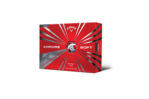Image of Callaway Chrome Soft Golf Balls, Prior Generation, (One Dozen), White/Truvis Pattern