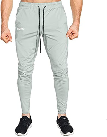 Image of ADILEE Men's Regular Fit Joggers (Jogger Pants/Light Grey/M_Light Grey_M)