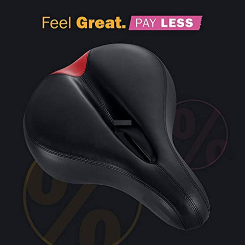 Image of Let's Play® LP-1208 Bike Seat for Gym Cycle, Mountain Bike Bicycle Saddle Seat Very Soft Cushion