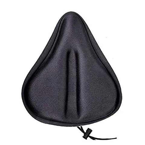 Image of Uniavo Waterproof Classic U12 Silica Gel and High-density Foam Bicycle Seat Cover for Wide Seats (Black)