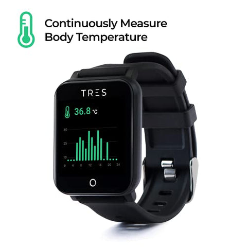 Image of Tres Care C303 Smart Health Band, Bluetooth - Black